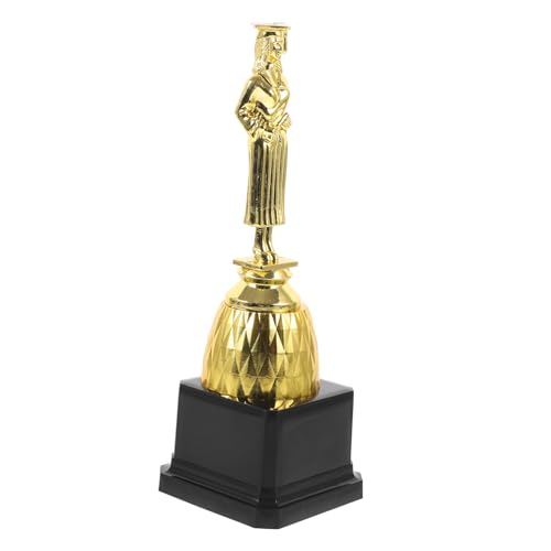 Yardwe Doctor Award Trophy Graduation Honor Prop Doctor Plastic Trophy for Adults