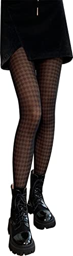 Image of Sahabowi Women Tights, Female Sheer High Waist Pantyhose, Vintage Control Top Stockings