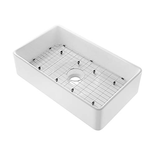 Image of Swiss Madison Well Made Forever SM-KS247, Elegance 33 x 20 Ceramic, Farmhouse Kitchen Sink , White