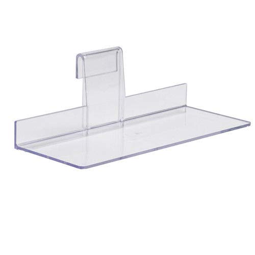 STORE FIXTURES DIRECT Clear Acrylic Gridwall Shoe Shelf, 4