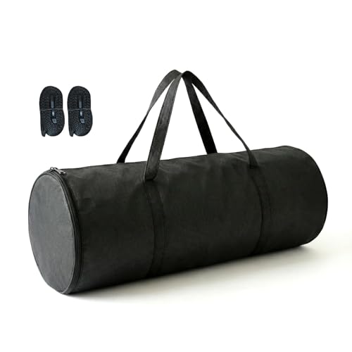 Folding Mattress Storage Bag, Fits 4" Twin Japanese Futon Mattress Tatami Mat, Extra Large Heavy-Duty Waterproof Storage Bags with Reinforced Handles & Dual Adjustable Straps, 42"L×20"W ×20"H, Black