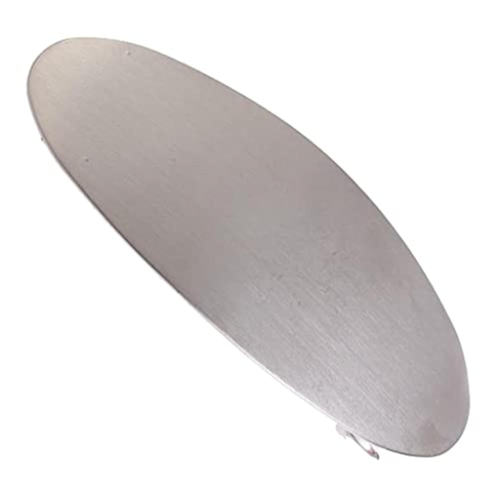 Women's Geometric Oval Silver Automatic Barrette Hair Clip