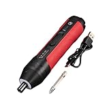 Ergonomischer Akkuschrauber, 4 einstellbare Drehmomentmodi, magnetischer Bithalter für sichere Befestigung, elektrischer Akkuschrauber