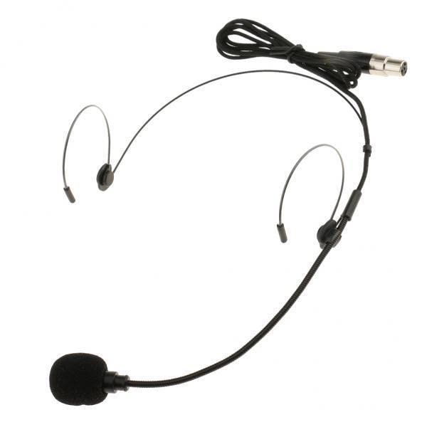 3xDouble Ear Hook Wired Headset Headworn Microphone Black XLR 4Pin-picture-19