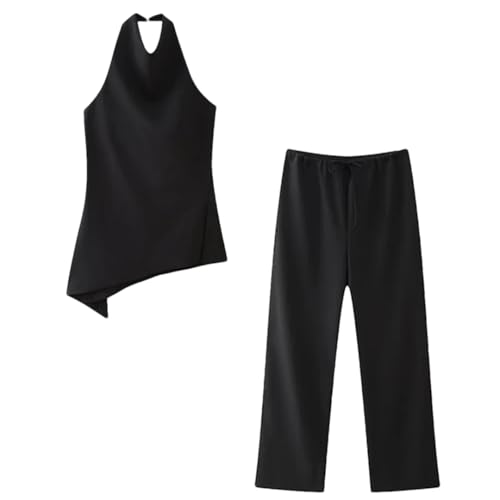 Tenue 2 pièces décontractée Alloaone en noir taille L pour femme