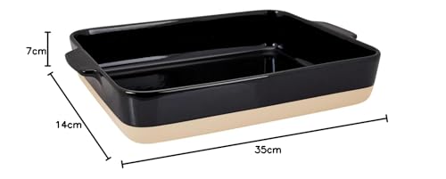 Plat à four céramique rectangulaire Lurch Terra Nova 32cm 2700ml noir - 8