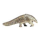 PRETYZOOM 2 Piezas Vasija Pequeña De Bronce Pangolin Decoración Adornos De Animales De Bronce Estatua De Pangolín Oficina De La Vendimia Adorno De Pangolín Ardilla Listada Golden Latón