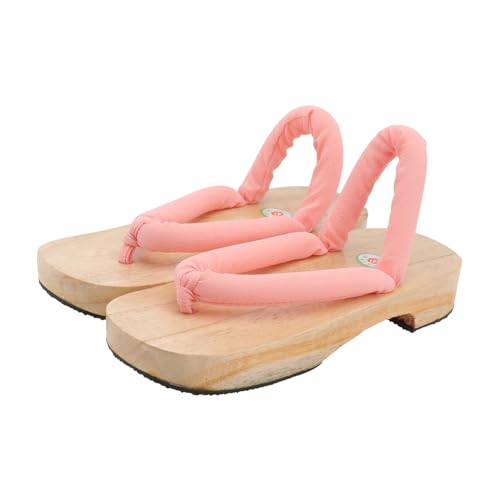 Sabots femme en bois rose BESTYASH pour flânerie d'été et détente à la maison