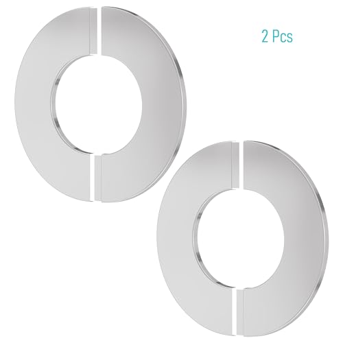 Brides fendues murales 40 mm en acier inoxydable premium argenté - 4