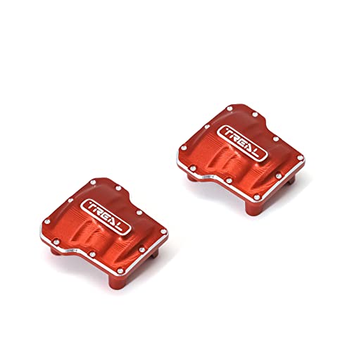 Caches d'essieu TRX-4M TREAL en alu rouge parfaits pour le franchissement
