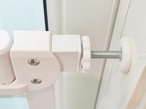 Image of 4 Pack Baby Gate Threaded Spindle Rod 10MM, Replacement Screw Bolts Hardware Parts Kit for Pet & Dog Pressure Mounted Safety Door & Stair Gates (a White)
