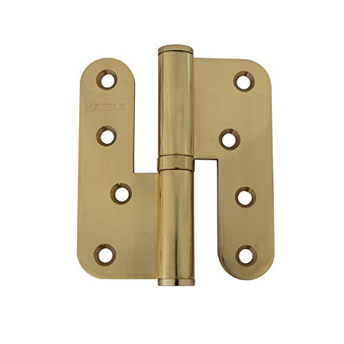 Preisvergleich Produktbild Gedotec Türscharnier Messing Aufschraubband für ungefälzte Innentüren - Startec H2211 / Anschlag DIN Rechts / Aushängescharnier Zimmertür / Tragkraft bis 68 kg / 1 Stück - Türband Gold mit Schrauben