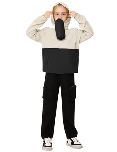 Kids Packable Waterproof Hooded Raincoat - Lightweight Windproof Jacket for Boys and Girls, Sizes 3-12 Years4