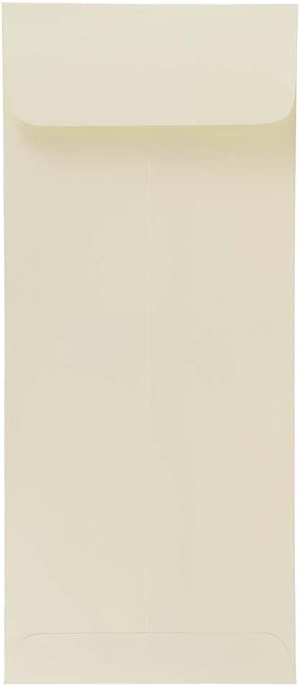 JAM PAPER #10 Policy Business Strathmore Envelopes - 4 1/8 x 9 1/2 - Natural White Wove - 50/Pack