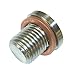 O2 Exhaust Cap Stainless Steel M12x1.25 Oxygen Wideband Bung Plug Hex Head Compatible with Universal Motorcycle Car