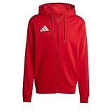 adidas Men’s Entrada26 Full Zip Hoodie, Team Power red 2/White, XL