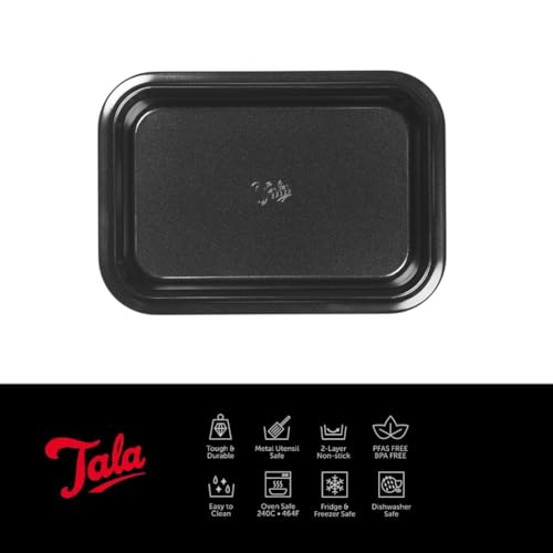 Tala Performance Kompaktes Backblech 19cm - Karbonstahl Ofenplatte Schwarz – Ansicht 2