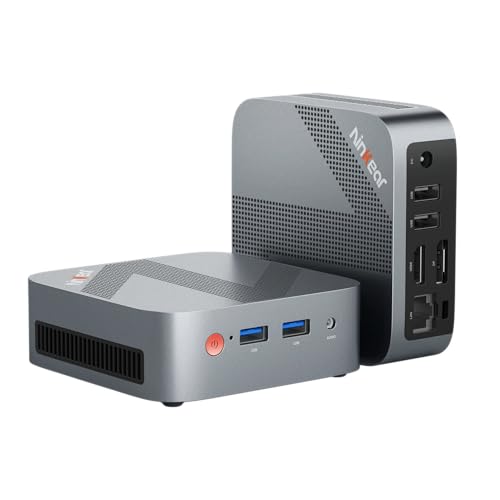Ninkear Mini PC Intel CPU N150(up to 3.6GHz), 3-Year Warranty, 16GB DDR4 512GB PCIe M.2 NVMe SSD Micro Gaming PC, Mini Desktop Computers with 4K Dual Display, 1000M RJ45/HDMI/DP/USB 3.0, WiFi 5/BT 5