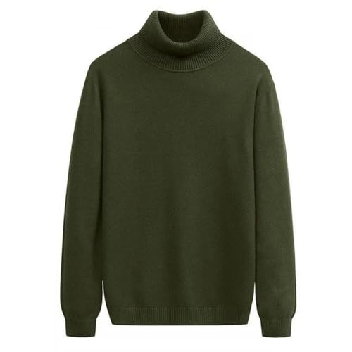 Men’s Casual High Neck Pullover Sweater Autumn Winter Knit Long Sleeve Basic Streetwear Warm Sweater Jumper2