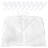 iplusmile Langärmlige Einweg Arbeitskleidung 10 Stück Vlies Laborkittel mit Kragen Staubdicht für...