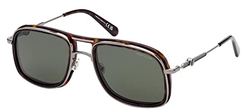 Sunglasses Moncler ML 0223 Kontour 52R Classic Dark Havana, Shiny Rhuthenium/G