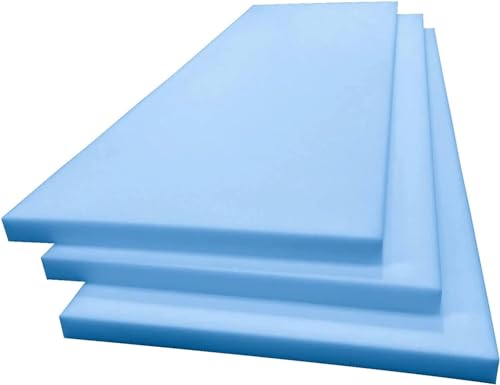 High Density Blue Firm Foam Panels Sheet For Upholstery, Cushions, Sofa, Beds, Seats, Campervans, Indoor/Outdoor Padding Board Modelling Building DIY Crafts Cut to Size (60 High Density Blue Firm Foam Panels Sheet For Upholstery, Cushions, Sofa, Beds, Seats, Campervans, Indoor/Outdoor Padding Board Modelling Building DIY Crafts Cut to Size (60