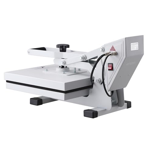 VEVOR Heat Press, 15x15 Heat Press Machine, Fast Heating, High Pressure Heat Press Machine for T-Shirt, Power Digital Industrial Sublimation Printer for Heat Transfer Vinyl, Easy to Use, White by VEVOR - Image 8