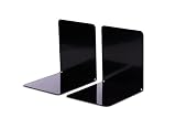MAUL Buchstütze aus Metall (2er Pack) 14x12x14cm | Bücherhalter, Organzier für Kinder, Bücher, Büro, Regal | Bücherstütze magnetisch aus stabilem Metall | Stilvoller Buchhalter | Schwarz