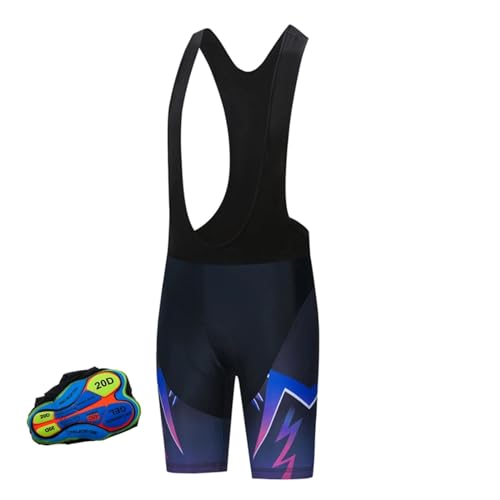 WEOKDFHA Pantalones Cortos de Ciclismo de Gel Acolchado Antideslizante 20D for Hombre/Mujer, Pantalones Cortos for Bicicleta de montaña(C,XXL)