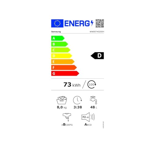 Lave-linge frontal 8 Kg 1200 Tours/min - WW80T4020EH
