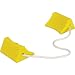Tigerchocks AC201 Urethane Lightweight Commercial Aviation Wheel Chock, Yellow, 5.5" Length x 4.5" Width x 2.75" Height
