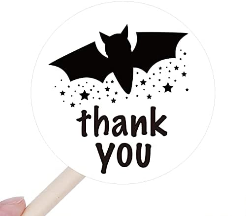 240 PCS Bat Thank You Stickers,Funny Small Business Envelopes Stickers for Business Packages/Handmade Goods/Bags,Halloween Theme Small Shop Business Stickers for Envelopes Seals
