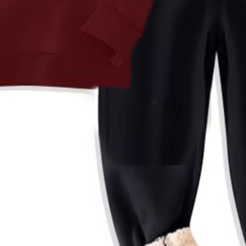 Kids Fleece Lined Hoodies Joggers Set Thick Warm Pullover Sweatshirt Sweatpants 2pc Sweatsuits for Boys Girls Winter3