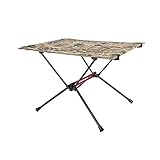 Miletine Mesa de picnic transpirable fuerte accesorio de carga plegable mesa de campamento con bolsa de transporte para reunir camuflaje
