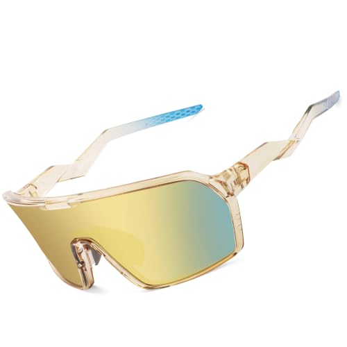 Image of BIRCEN Polarized Baseball Sunglasses for Sports: TR90 Lightweight Running Sunglasses Cycling Glasses for Outdoor Runners MTB