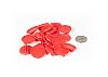 Morrison Games Plastic Card Stand (Red) to Hold up Playing Cards or Cardboard Marker Cut-Outs: Set of 20 Red Color Round Board Game Playing Pieces (School Classroom Supplies, Arts & Crafts Projects) #1