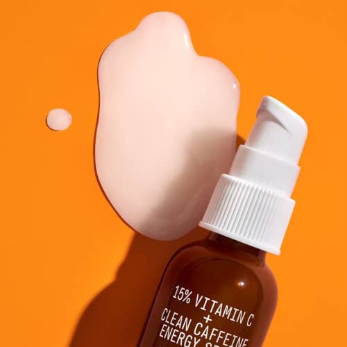Youth To The People 15% Vitamin C + Clean Caffeine Energy Serum - Visibly Reduce Morning Puffiness - Hydrating Vitamin C Face Serum With Antioxidant Blend - Hydrating - Vegan Skincare (1 Oz) #TOP4
