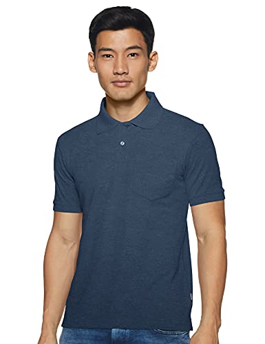 Image of Rupa Bumchums Men Super Combed Cotton Solid Half Sleeve Club Collar Polo Regular Fit T-Shirt with Chest Pocket