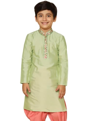 Boy's Kurta- Regular Fit with Mandarin Collar|Traditional Indian Festive Wear
