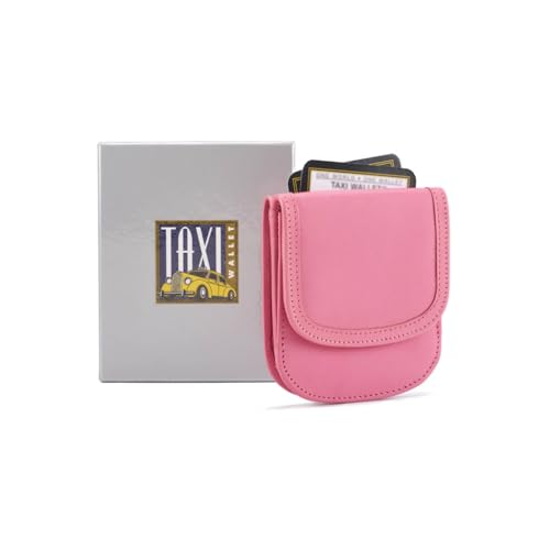 Taxi Wallet® TW14-CHERRY BLOSSOM PINK - Soft Leather - Compact, Front Pocket Folding Wallet - For Cards, Coins, Bills, ID (Men & Women)2