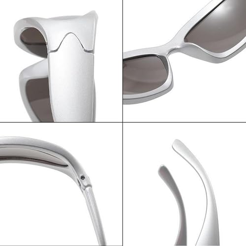 Image of Dervin UV Protected Wraparound Y2K Sunglasses for Men & Women, Full Rim Trending & Stylish Sports Shades