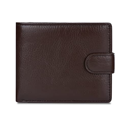 Cartera para hombre Bifold Cartera Flip Wallet PU Cuero sintético Slim Bifold Cartera Monedero de gran capacidad Diseño simple Almacenamiento de tarjetas Cuadrado Regalo de negocios Carteras para