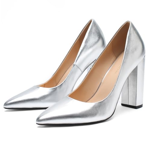 Image of Unisex High Heels for Men and Women 4.7 Inch Chunky Block Heels