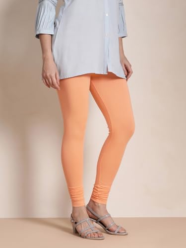 Image of TWIN BIRDS Tailored Cut and Classic Fit Super Stretchable Elastane Fabric Churidar Leggings for Women