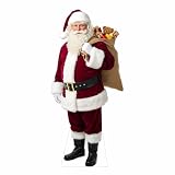 Santa Claus Cardboard Cutouts, 4mm Corrugated Plastic Standee Decorations, Indoor Outdoor Xmas Yard & Party DΓ©cor, Photo Booth Prop, Style-4, 6FT