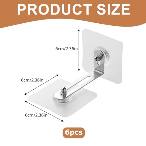 Miniatura 2 de 6 Piezas Muebles Antivuelco Fijaciones, Anclajes Muebles Pared, Anclajes De Pared Para Muebles Para Evitar Caídas Y Proteger A Los Niños
