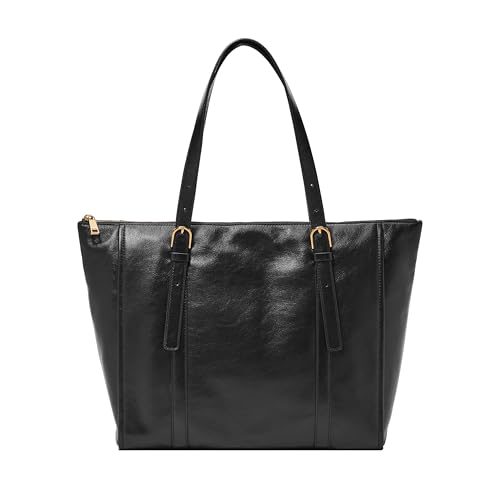 Fossil Tote Bag Women Carlie Black Tote Zb1773001