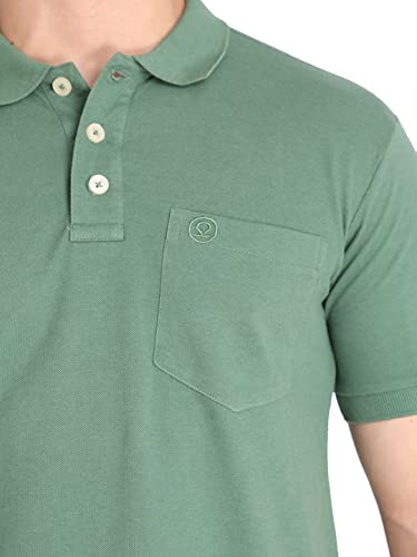 Image of CHKOKKO Men's Polo Cotton Regular Fit Half Sleeves T-Shirt with Pocket