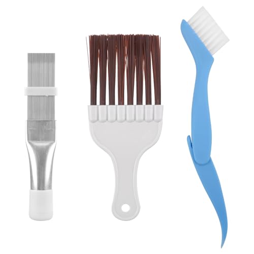 KQDRAVINE Cepillo de limpieza para secador de peine de condensador, 3 unidades, peine de láminas, secador de limpieza, cepillo de limpieza, aleta de condensador de aire acondicionado para la limpieza