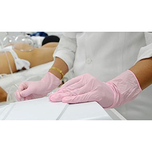 Talge Luva Nitrilica Rosa S 100Un, Talge